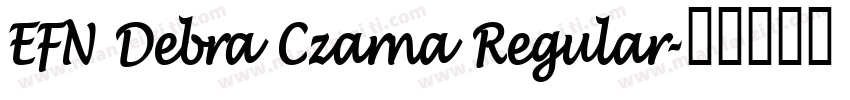 EFN Debra Czarna Regular字体转换